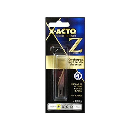 X-Acto XZ211W Z 시리즈 11 교체용 날,칼날, 5/ 팩