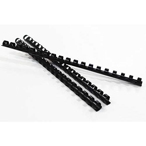 HOUYEE 19 링 플라스틱 바인딩 Comb, 레터 사이즈 블랙 바인딩 Comb 척추 (5/ 16(8mm))