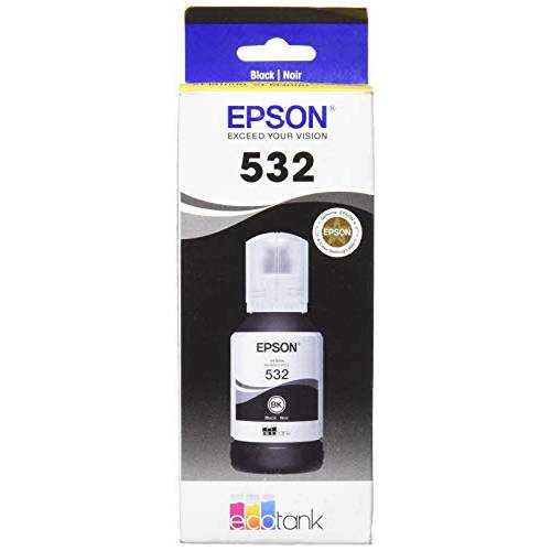 EPSON T532 EcoTank 잉크 Ultra-high 용량 병 블랙 (T532120-S) 셀렉트 Epson EcoTank 프린터