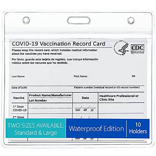 TitanShield 방수 에디션 Vaccination LP레코드 카드 홀더 Vaccine Protectors(Standard 사이즈 - 10 팩)