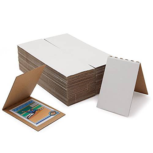 스포츠 카드 프로텍터, 골판지 카드보드 인서트 시트 (4.5 x 3 in, 75 팩)