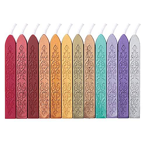 12 피스 실링 왁스 스틱,막대 심지 레터 실링 스템프 웨딩 초대장, 포장, 패키징 Decoration(Color)