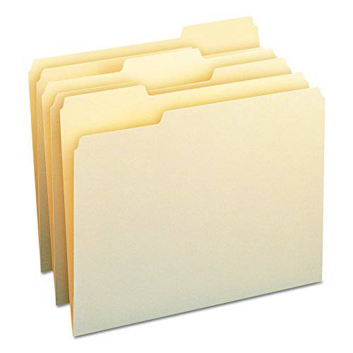 Smead 화일,파일 폴더, 1/ 3-Cut 탭, 레터 사이즈, Manila,  다양한 위치, 100 Per 박스 (10330)