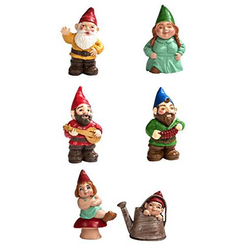Safari Ltd. 디자이너 TOOB - Gnome 패밀리 - 현실적 Hand Painted 장난감 피규린,피규어 모델 - 퀄리티 공사현장 from 프탈레이트 리드 and BPA 프리 물건 - Ages 3 and up