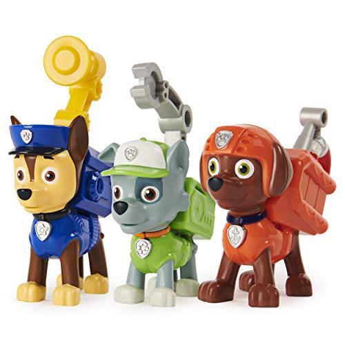 Paw Patrol,  액션 팩 Pups Chase, 로키 and 주마 3-Pack of 소장가치 피규어 소리,알람 and Phrases