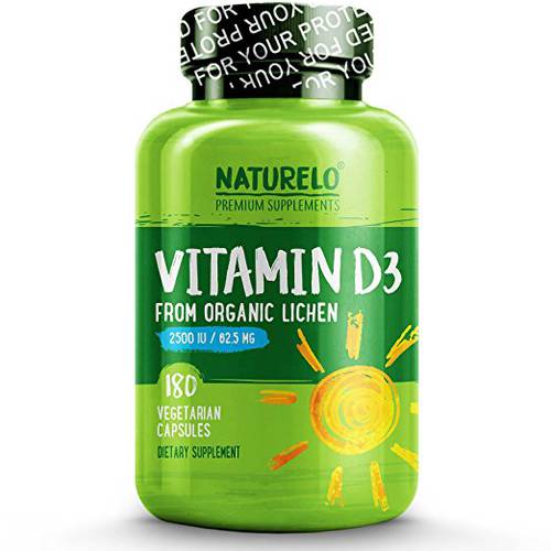 천연비타민 비타민 D 180정 NATURELO Vitamin D - 2500 IU
